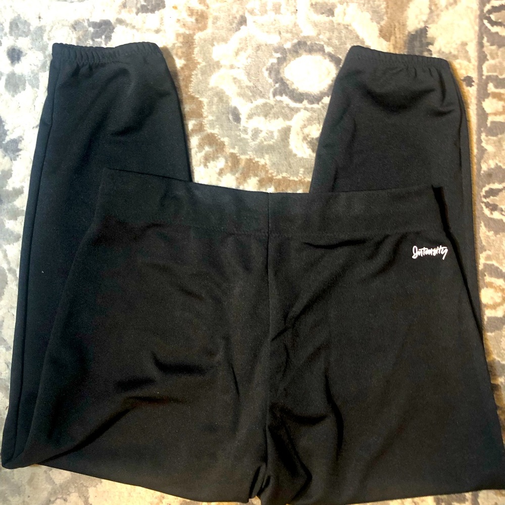 Intensity Women's Athletic Black Baseball Pants Capris Size Large